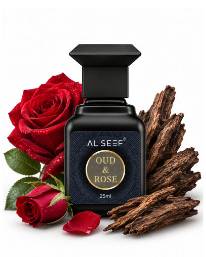 OUD & ROSE Attar 25ml Alcohol Free Premium Long Lasting Fragrance