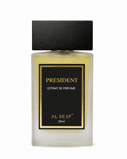 PRESIDENT Premium Unisex Perfume Spray (50ml) | Extrait De Parfum | Luxury Fragrance For Him and Her