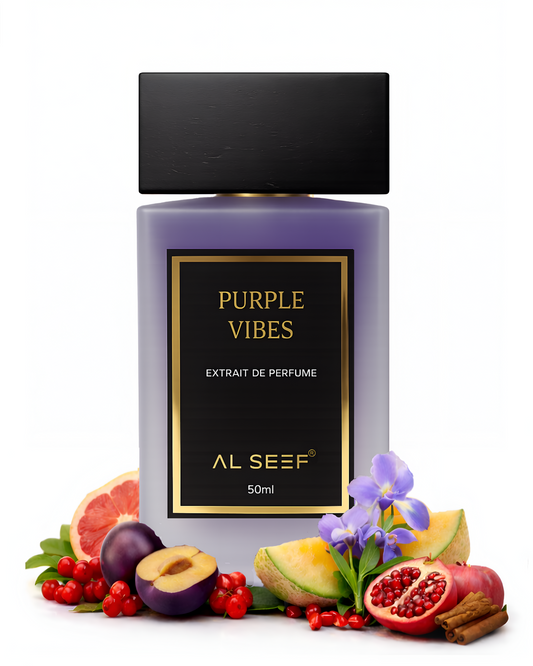 PURPLE VIBES Premium Unisex Perfume Spray (50ml) | Extrait De Parfum | Luxury Fragrance For Him and Her