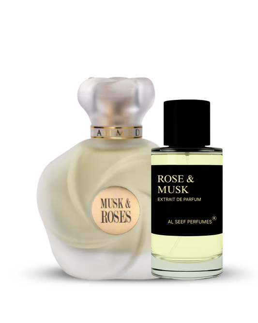 ROSE & MUSK Premium Perfume Spray (30ml, 100ml) | Extrait De Parfum | Luxury Fragrance For Him & Her