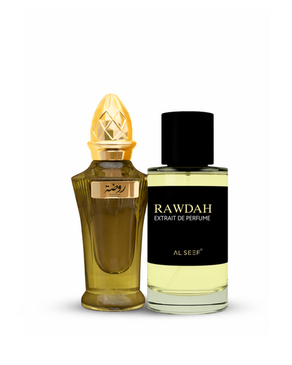 RAWDAH Premium Perfume Spray (30ml, 100ml) | Extrait De Parfum | Luxury Fragrance For Him & Her
