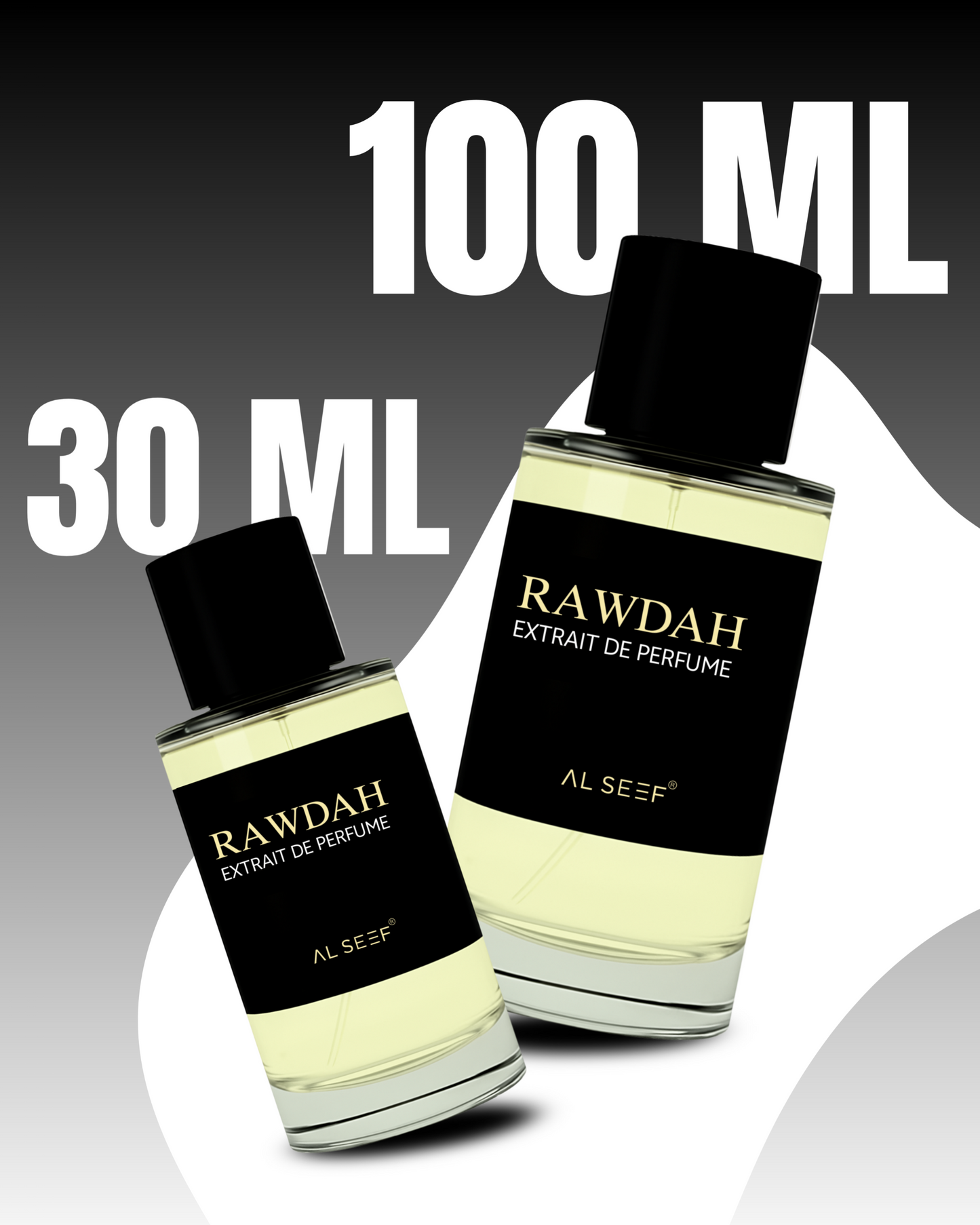RAWDAH Premium Perfume Spray (30ml, 100ml) | Extrait De Parfum | Luxury Fragrance For Him & Her