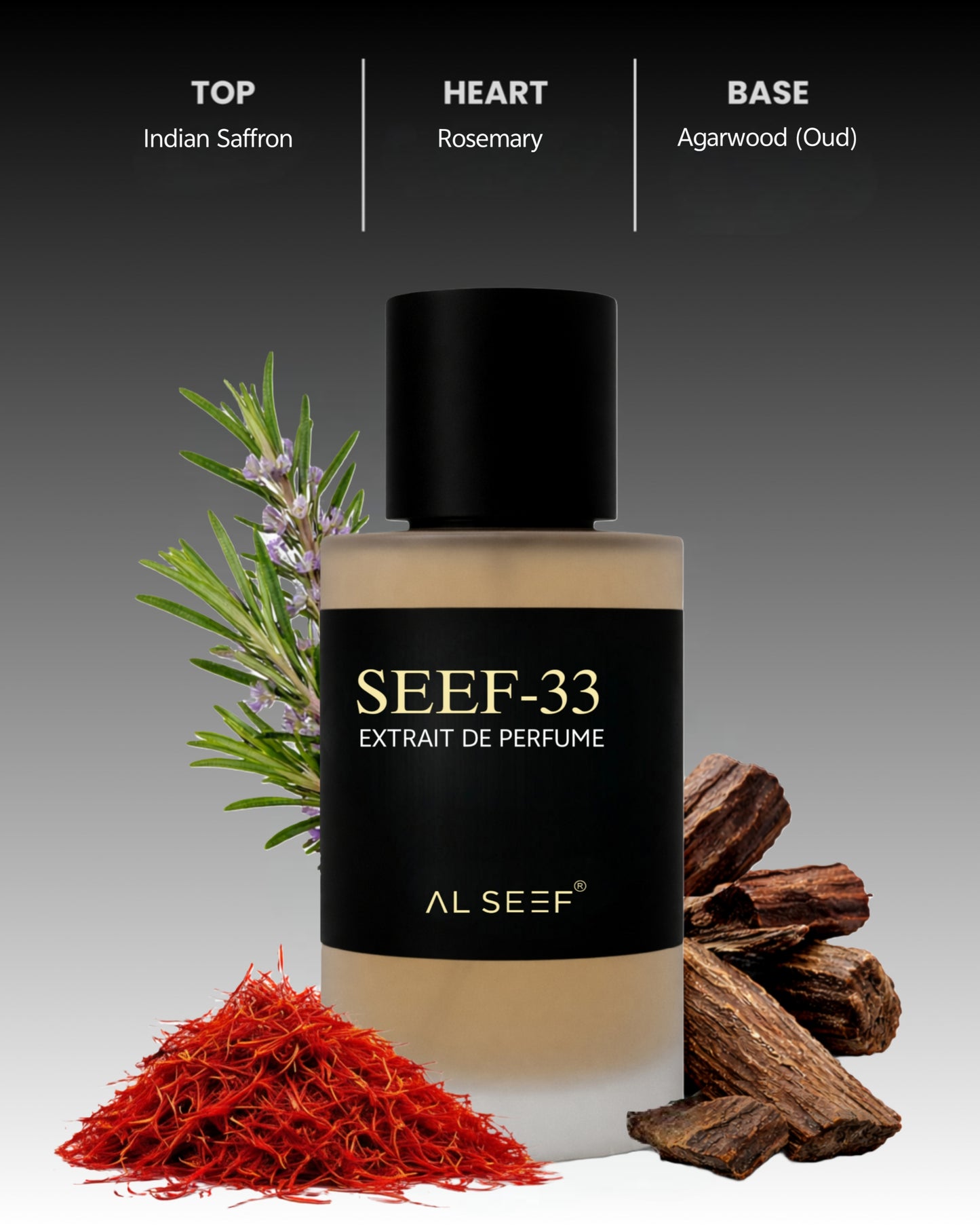 SEEF 33 Premium Perfume Spray (30ml, 100ml) | Extrait De Parfum | Luxury Fragrance For Him