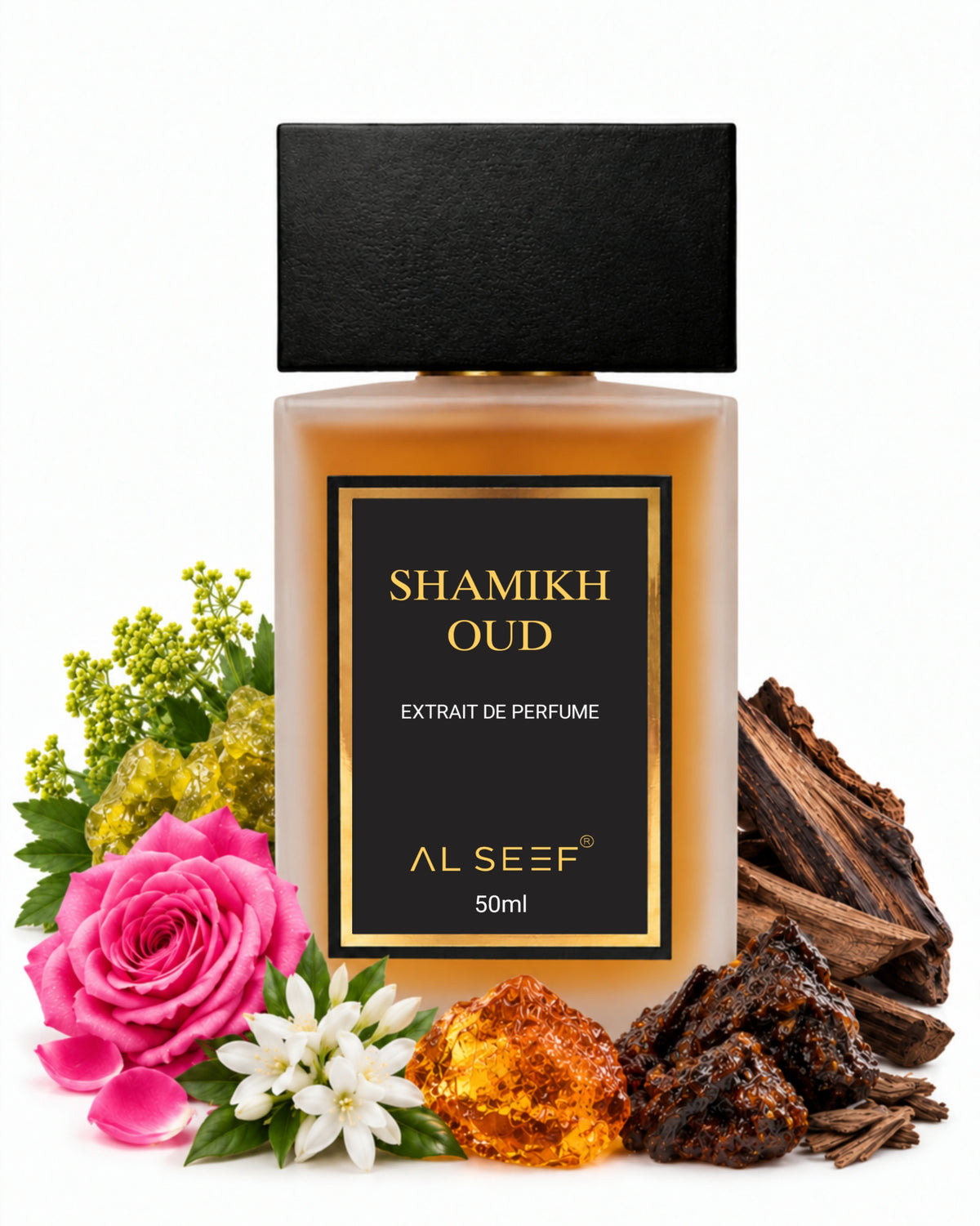Shamikh Oud Premium Unisex Perfume Spray (50ml) | Extrait De Parfum (40%) Concentration | Luxury Fragrance For Him and Her