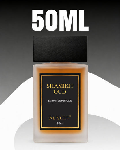 Shamikh Oud Premium Unisex Perfume Spray (50ml) | Extrait De Parfum (40%) Concentration | Luxury Fragrance For Him and Her