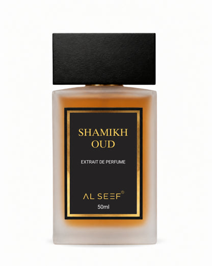 Shamikh Oud Premium Unisex Perfume Spray (50ml) | Extrait De Parfum (40%) Concentration | Luxury Fragrance For Him and Her