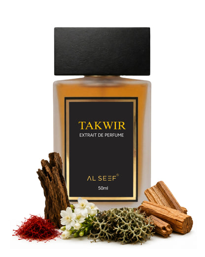 TAKWIR Premium Unisex Perfume Spray (50ml) | Extrait De Parfum | Luxury Fragrance For Him and Her