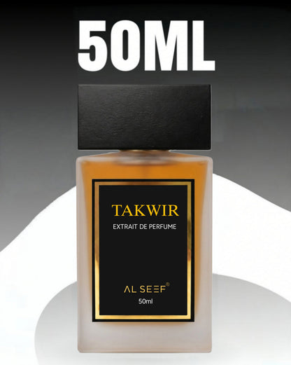 TAKWIR Premium Unisex Perfume Spray (50ml) | Extrait De Parfum | Luxury Fragrance For Him and Her