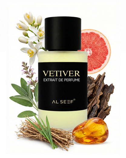 Vetiver Premium Unisex Perfume Spray (30ml & 100ml) | Extrait De Parfum | Luxury Fragrance For Him and Her
