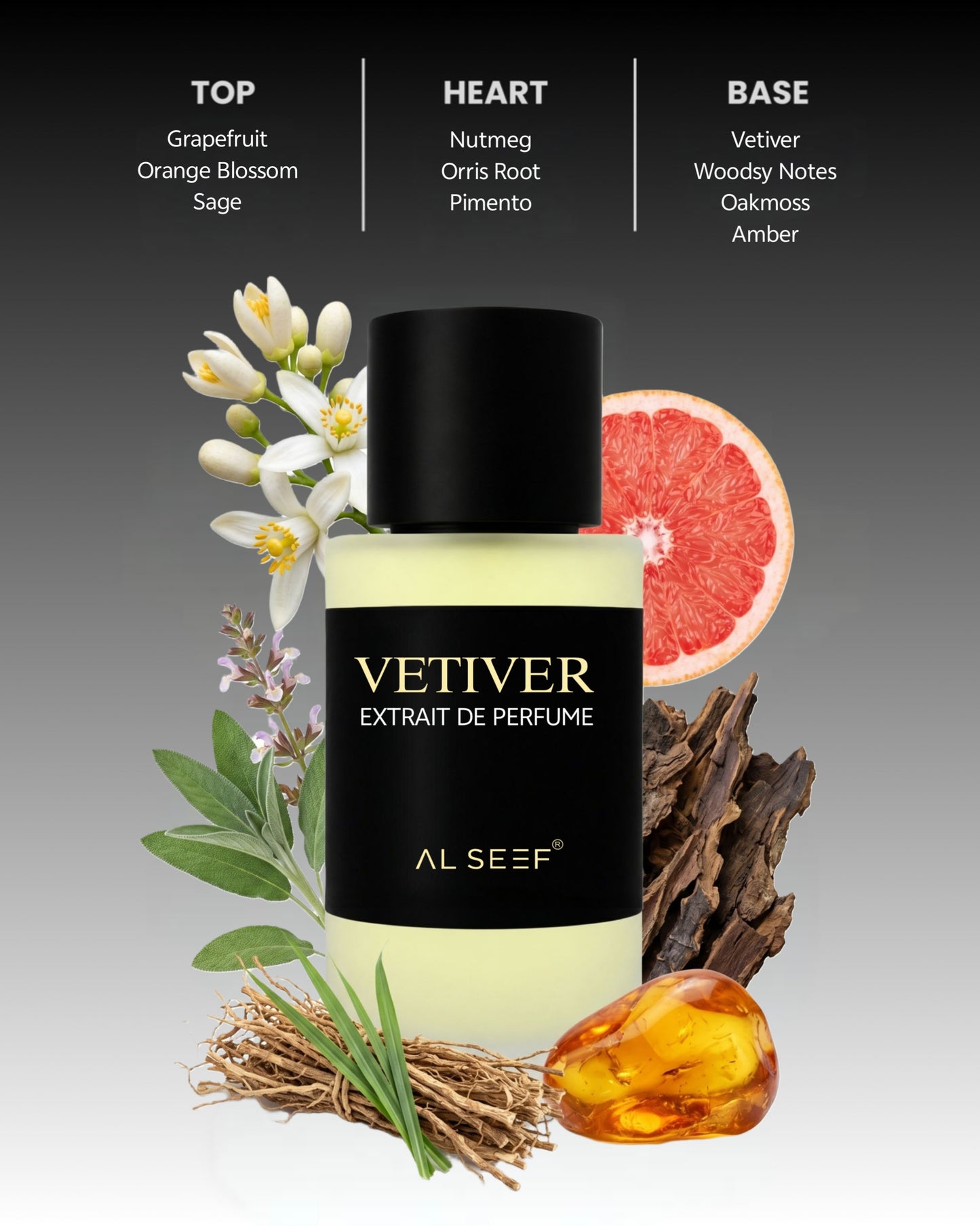 Vetiver Premium Unisex Perfume Spray (30ml & 100ml) | Extrait De Parfum | Luxury Fragrance For Him and Her