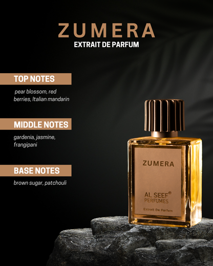 Zumera Premium Women Perfume Spray (50ml) | Extrait De Parfum (40%) Concentration | Luxury Fragrance For Her by Al Seef Perfumes
